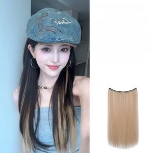 Stylish Blonde Hair Extension Clip-On